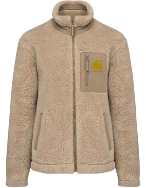 Veste HONO Ride & Respect, sherpa éthique homme, matière recyclée et design surfwear français.