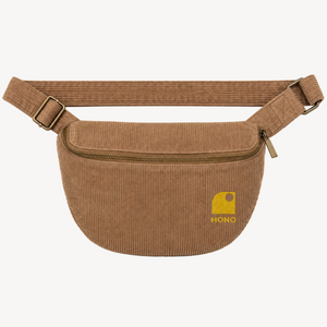 banane en velours bio beige brodée jaune HONO surf  marque de surf française