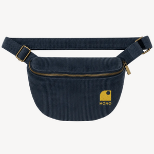 banane en velours bio bleu marine brodée jaune HONO surf  surfwear français durable