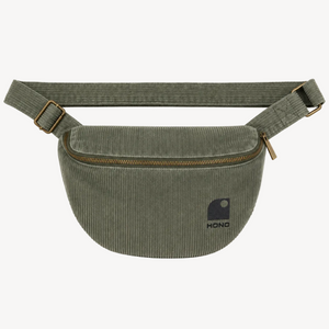 banane en velours bio kaki  brodée noir HONO surf surfwear accessoires