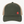 Casquette surf trucker HONO kaki et beige en coton bio avec broderie corail, vue de face sur fond blanc.