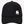Casquette surf recyclée HONO Wave noire avec logo brodé blanc, vue de face 