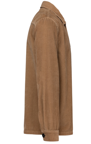 Surchemise caramel en velours surfwear éco-responsable