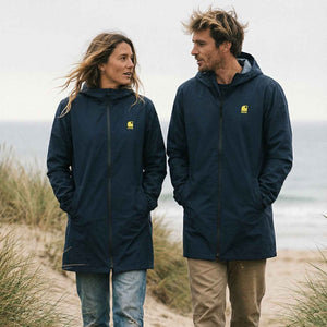 Veste imperméable éco-responsable unisexe HONO navy