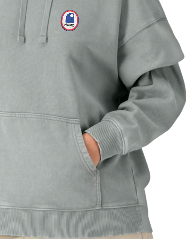 Sweat à capuche Oversize Vintage Ocean Grey – HONO Surfwear Durable