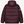 dos doudoune chaude en nylon recyclé HONO Surfwear bordeaux, avec capuche et logo brodé sur la manche