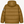 dos doudoune chaude en nylon recyclé HONO Surfwear couleur bronze, avec capuche et patch logo brodé sur la manche