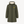 Imperméable recyclé kaki HONO doublé en polaire recyclée, broderie jaune, vêtements de surf surfwear durable et éco-responsable, marque française