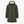 Imperméable éco-responsable doublé polaire unisexe Kaki brodé noir