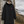 Imperméable recyclé noir HONO doublé en polaire recyclée, broderie corail, vêtements de surf surfwear durable et éco-responsable, marque française