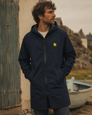 Imperméable  léger navy homme recyclé HONO Surfwear pour la côte et le plein air