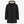 Imperméable recyclé noir HONO doublé en polaire recyclée, broderie corail, vêtements de surf surfwear durable et éco-responsable, marque française