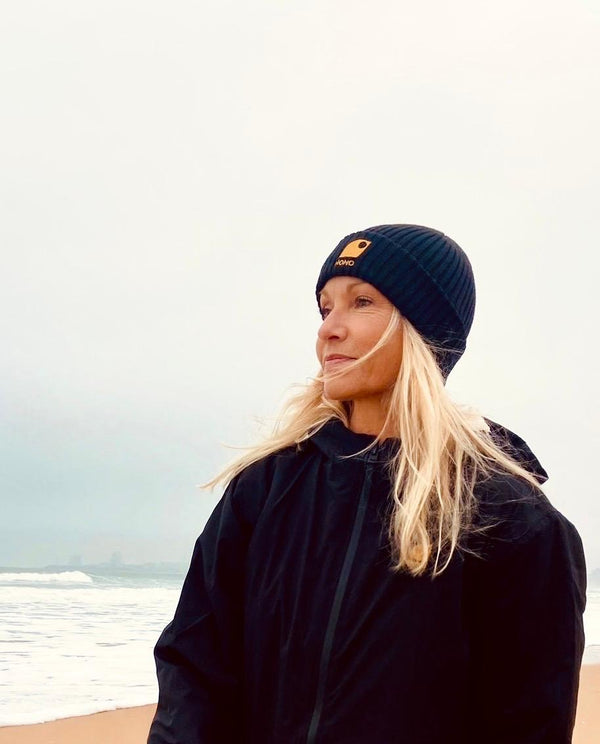 bonnets bio et eco responsable bleu femme style surfwear  marque française 