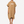 Poncho de surf beige en coton bio HONO avec gros logo brodé, porté par une femme, vue de face, surfwear français durable et éco-responsable