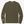 Pull HONO Surf Coastlife homme kaki en coton bio et polyester recyclé avec logo HONO brodé jaune sur la manche