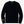 Pull HONO Surf Coastlife homme noir en coton bio et polyester recyclé avec logo HONO brodé jaune sur la manche