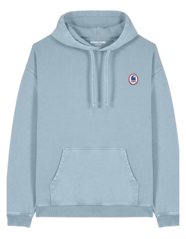 Sweat à capuche Oversize Vintage Bleu Used – HONO Surfwear Durable