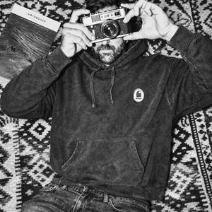 Sweat à capuche Vintage noir Used oversize – HONO Surfwear Durable