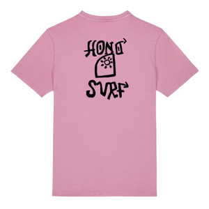 T-shirt HONO Tiki Vintage bubble Rose – T-shirt Surf en Coton Bio Unisexe