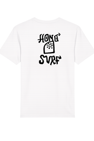 T-shirt HONO Tiki blanc – T-shirt Surf en Coton Bio Unisexe