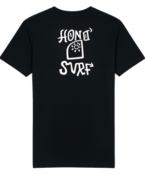 T-shirt HONO Tiki noir – T-shirt Surf en Coton Bio Unisexe