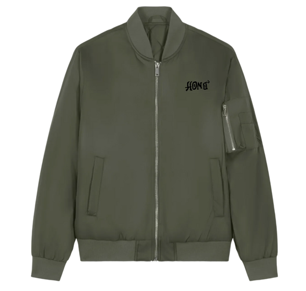 veste-bomber-durable-kaki-surf-hono-signature-tiki-face