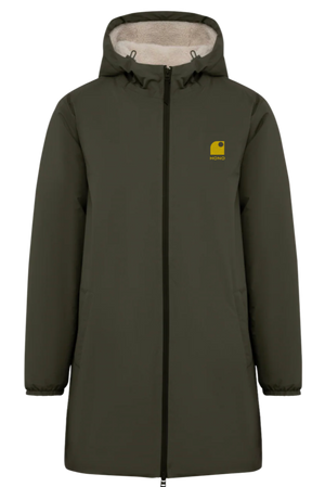 Veste imperméable doublée sherpa HONO Surf, surfwear éco-responsable en France. Surfwear chaud et confortable disponible sur notre surfshop – surfwear France.