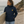 Veste softshell 3 couches recyclée femme bleu marine avec capuche et logo HONO, marque de surf française écoresponsable