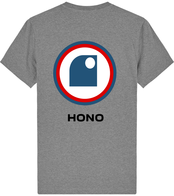 Camiseta HONO TEAM logo grande en la espalda 100% algodón orgánico