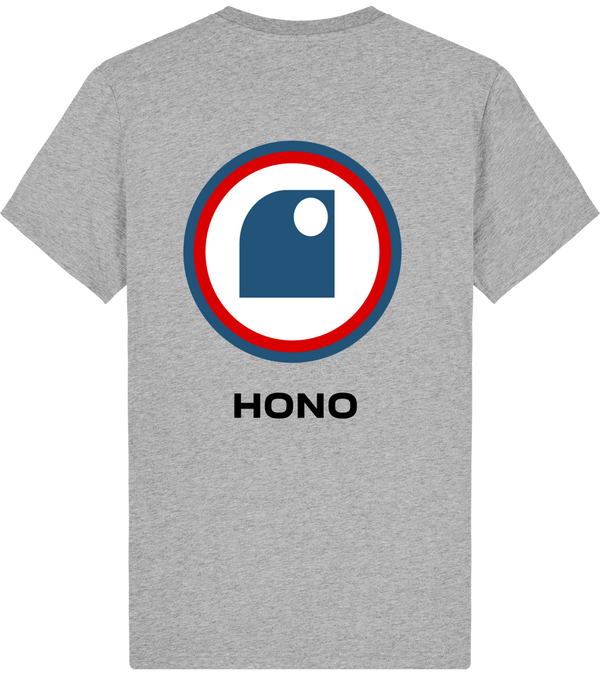 Camiseta HONO TEAM logo grande en la espalda 100% algodón orgánico