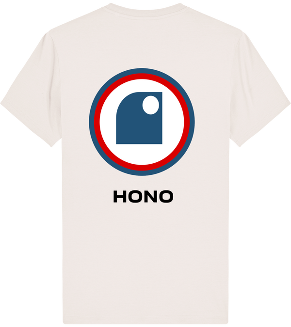 Camiseta HONO TEAM logo grande en la espalda 100% algodón orgánico