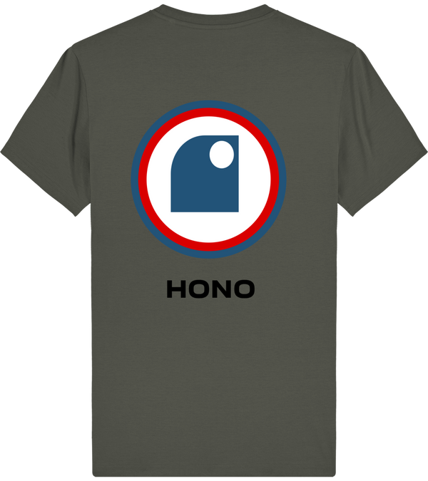 Camiseta HONO TEAM logo grande en la espalda 100% algodón orgánico